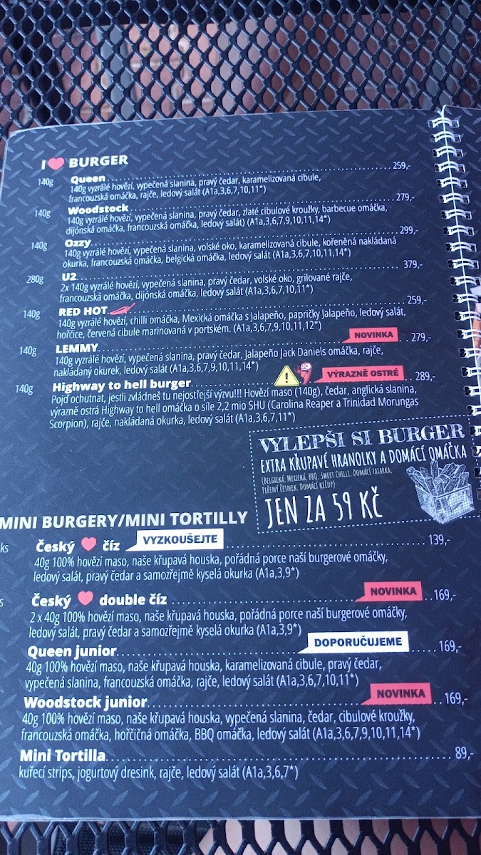 Menu Parťákova Hasičárna Mladá Boleslav - Parťákova Pizza-1