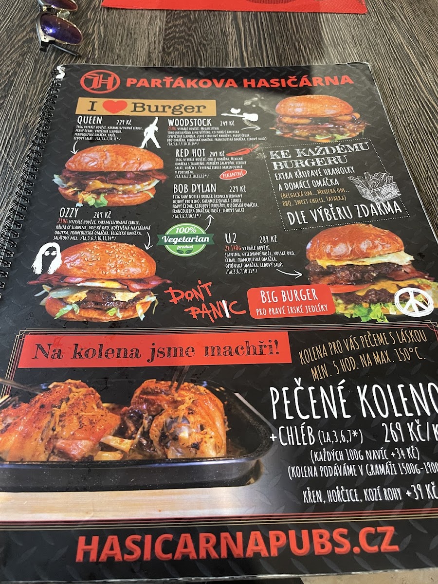 Menu Parťákova Hasičárna Mladá Boleslav - Parťákova Pizza-6
